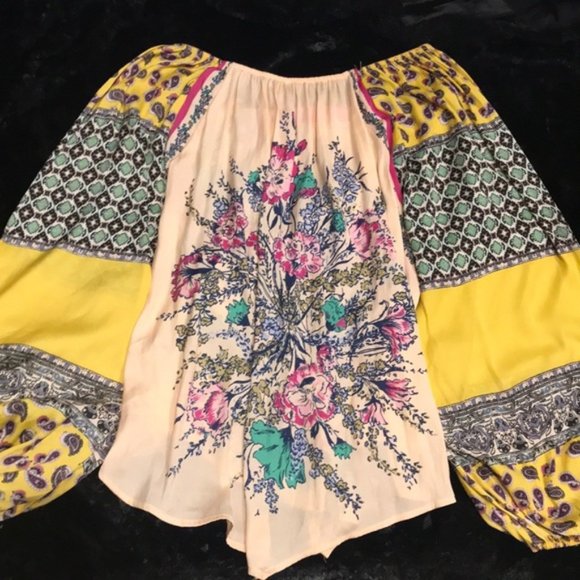 Free People Positano Printed Blouse. - Picture 7 of 8